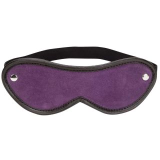 Punishment - Purple Suede Bondage Mask