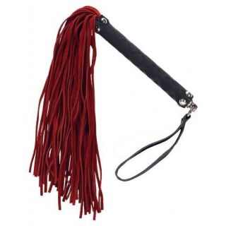 Punishment - Small Leather Whip - Bondage Gear - Red