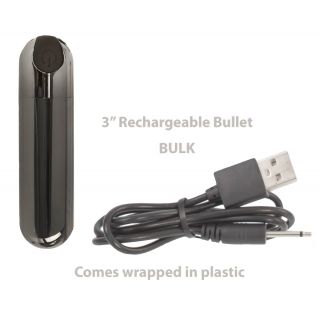 BMS - Bullet Vibrator - Rechargeable - Gun Metal