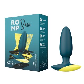 ROMP - Bass Vibrating Anal Plug - Blue