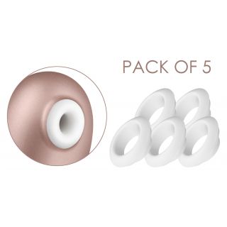 Satisfyer Pro Deluxe Climax Tips - Pack of 5 - White