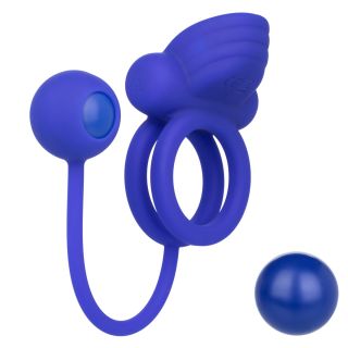 CalExotics – Rockin’ Rim Enhancer/Dual Cock Ring – Purple
