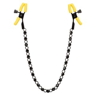 CalExotics® - Boundless - Nipple Teasers Clamps– Black/Yellow