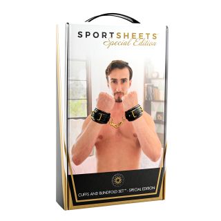 Sportsheets Cuffs & Blindfold Set – Special Edition
