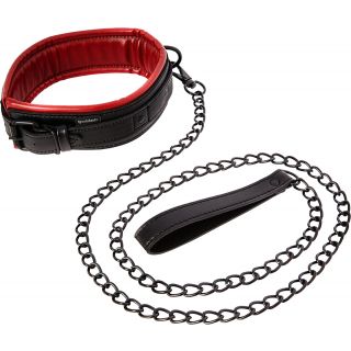 Sportsheets – Saffron Collar Leash – Black/Red