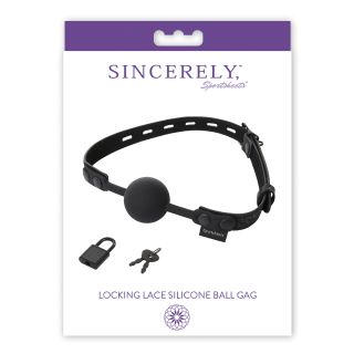 Sportsheets Sincerely Locking Lace Ball Gag 