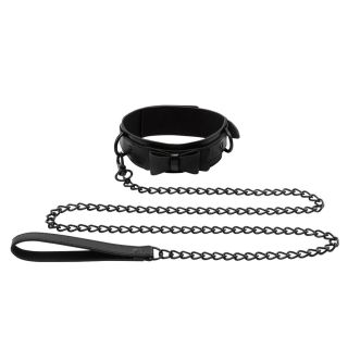 Sportsheets - Sincerely - Bow Tie Collar And Leash - Black