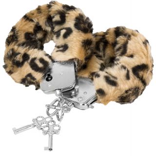 Tender Cuffs - Furry Handcuffs - Leopard