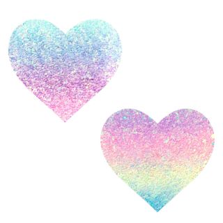 Neva Nude - Smarties Party Multicolor Glitter I Heart U Nipztix Pasties