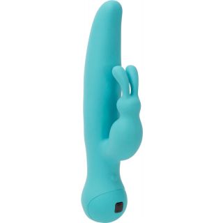 BMS- Swan Touch – Duo – Dual Rabbit Vibrator – Rechargeable - Teal
