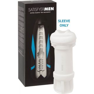 Satisfyer Men Masturbator Sleeve - Tri Delights