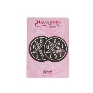 Naughty Glossy Bitch Nipple Pasties