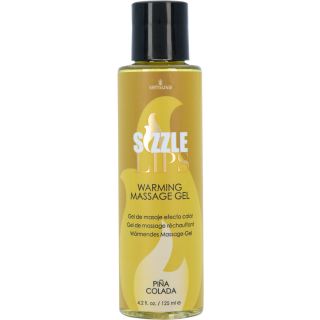 Sensuva – Sizzle Lips – Edible Warming Massage Gel – 4.2 oz-Pina Colada