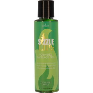 Sensuva – Sizzle Lips – Edible Warming Massage Gel – 4.2 oz-Caramel Apple