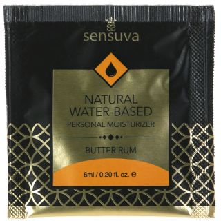 Sensuva – Natural Water-Based – Flavoured Personal Moisturizer - 6ml/0.2oz-Butter Rum