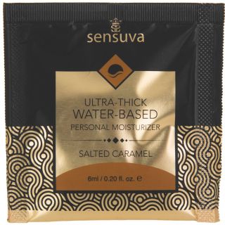Sensuva – Ultra-Thick Water-Based Formula – Personal Moisturizer – Salted Caramel - 6ml/0.20 oz