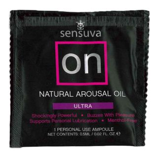 Sensuva – ON - Natural Arousal Oil For Her - Ultra - Foil 0.5ml/0.002 fl oz. 