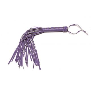X-Play by Allure Black Riveted Flogger - Purple