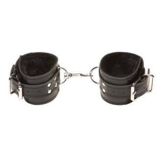 X-Play by Allure (Faux) Fur Lined Wrist Cuffs - Black