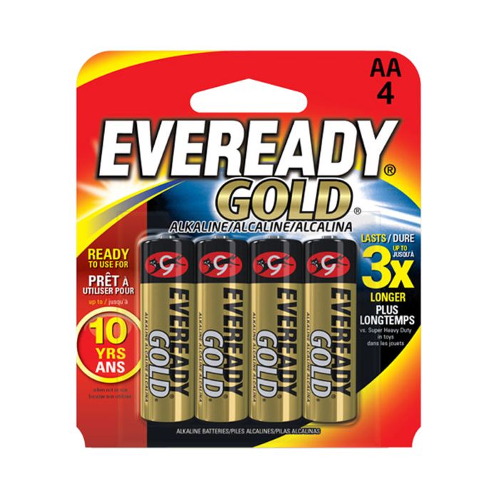 Eveready - Gold Alkaline Batteries – AA – 4 PK